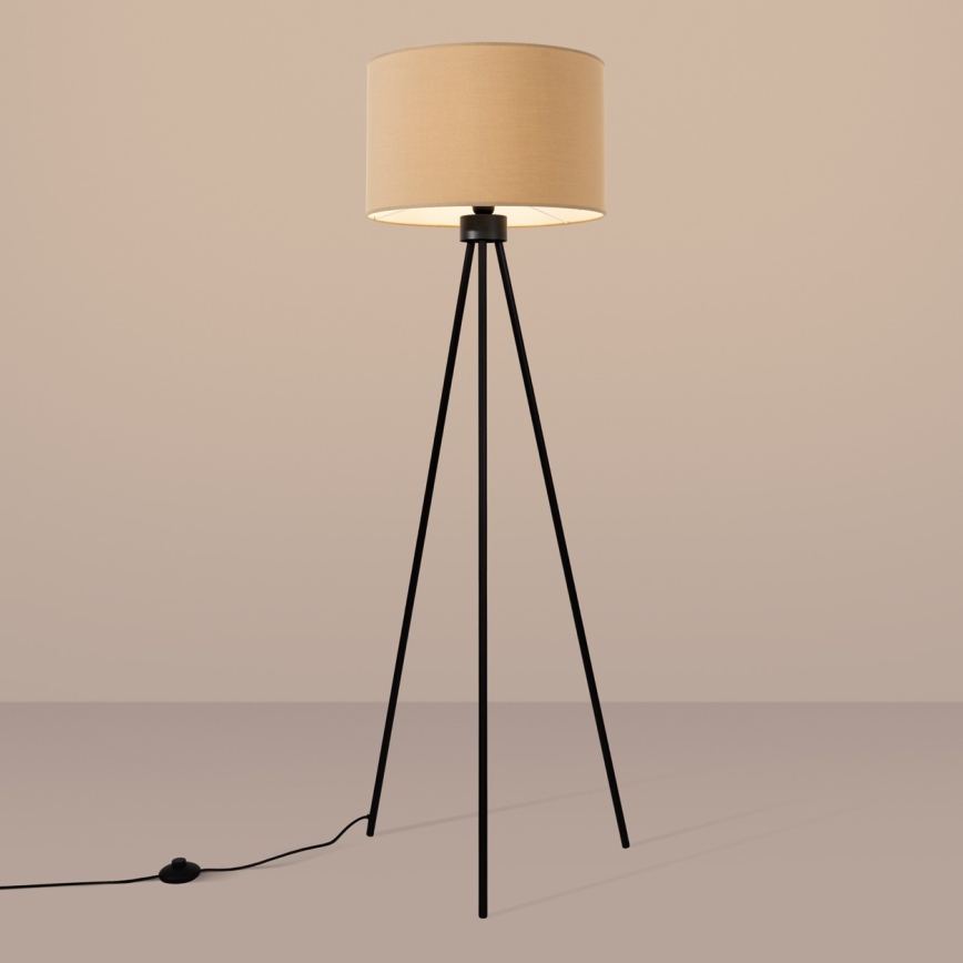Vloerlamp NEVIA 1xE27/15W/230V taupe