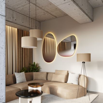 Vloerlamp NEVIA 1xE27/15W/230V taupe