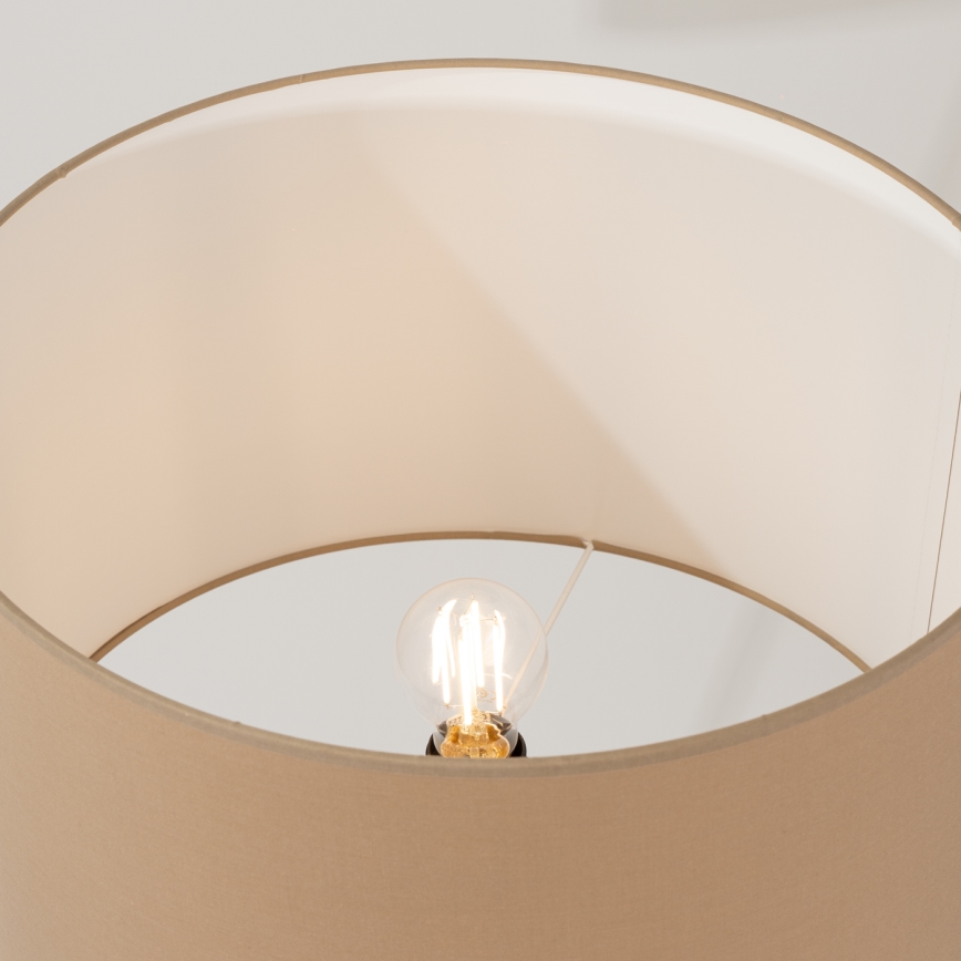 Vloerlamp NEVIA 1xE27/15W/230V taupe