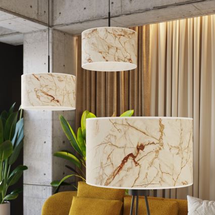 Vloerlamp NEVIA 1xE27/15W/230V beige/marmerdecor