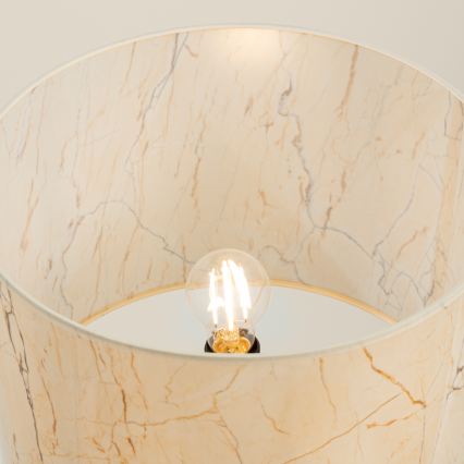 Vloerlamp NEVIA 1xE27/15W/230V beige/marmerdecor