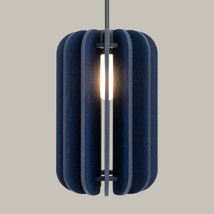 Suspension sur câble MULA 1xE27/15W/230V Ø 27 cm bleu