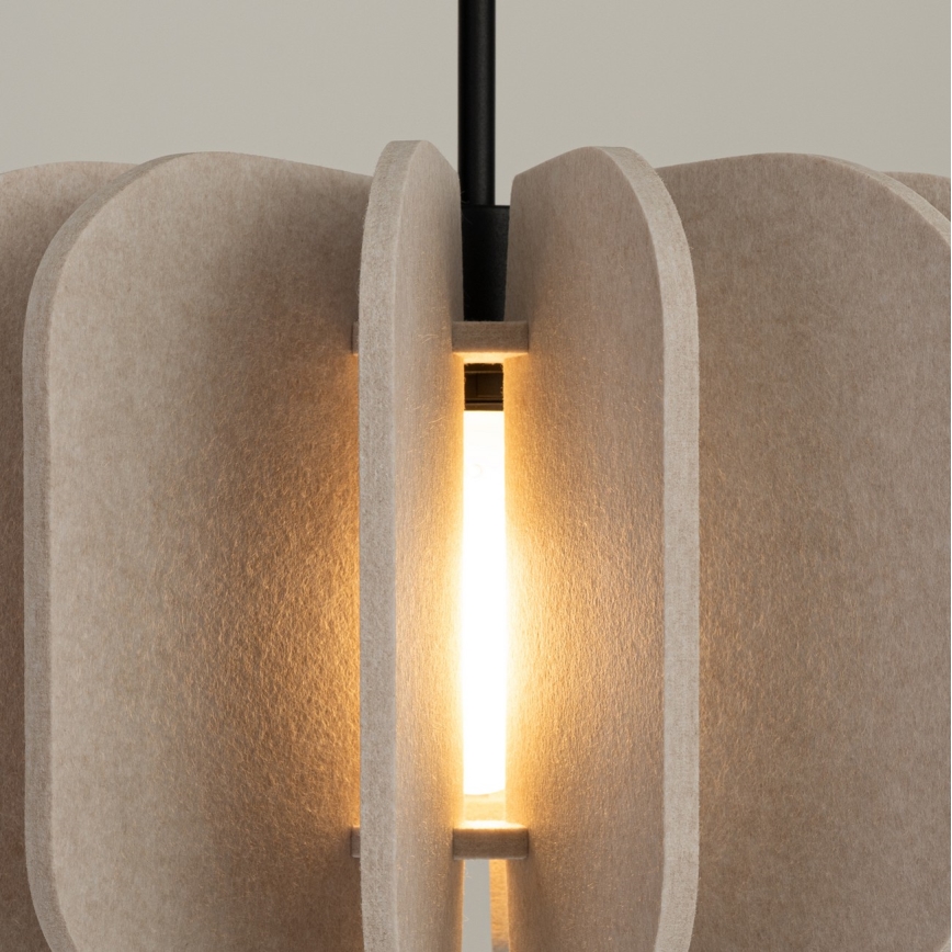 Suspension à câble MULA 1xE27/15W/230V Ø 45 cm crème