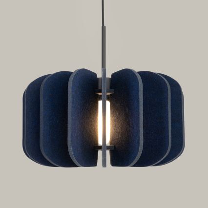 Suspension sur câble MULA 1xE27/15W/230V Ø 45 cm bleu