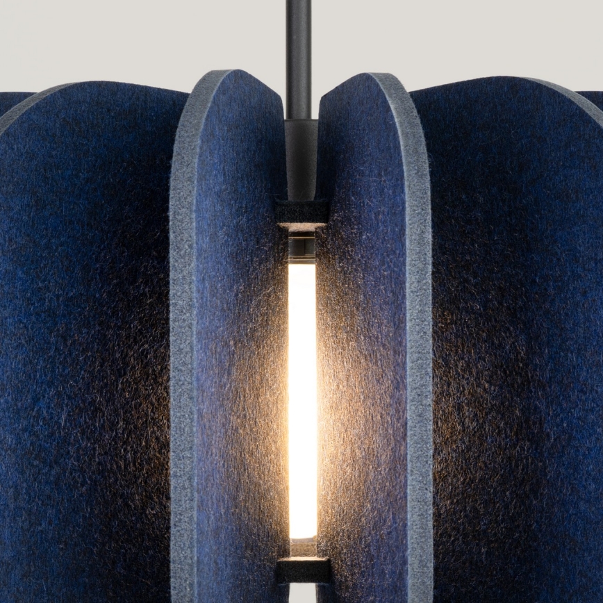 Suspension sur câble MULA 1xE27/15W/230V Ø 45 cm bleu