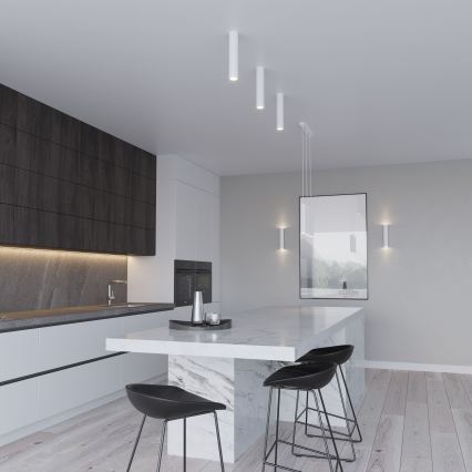 Suspension sur câble LAGOS 2xGU10/10W/230V blanche