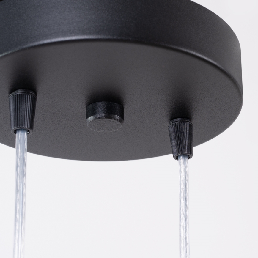 Suspension sur câble LAGOS 2xGU10/10W/230V noire