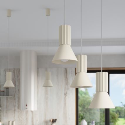 Hanglamp aan snoer ESTRIA, 3xE14/10W/230V, Ø 30 cm, crème