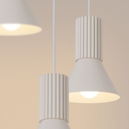 Hanglamp aan snoer ESTRIA, 3xE14/10W/230V, Ø 30 cm, crème