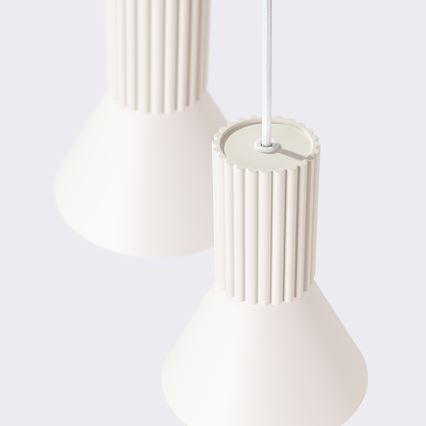 Hanglamp aan snoer ESTRIA, 3xE14/10W/230V, Ø 30 cm, crème