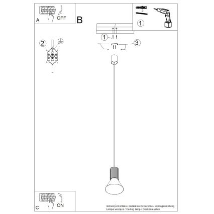 Pendellamp ESTRIA met snoer 1xE14/10W/230V Ø 14 cm groen