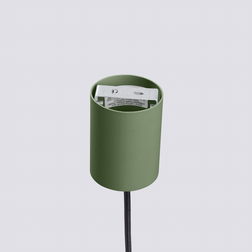 Suspension sur câble ESTRIA 1xE14/10W/230V Ø 14 cm vert