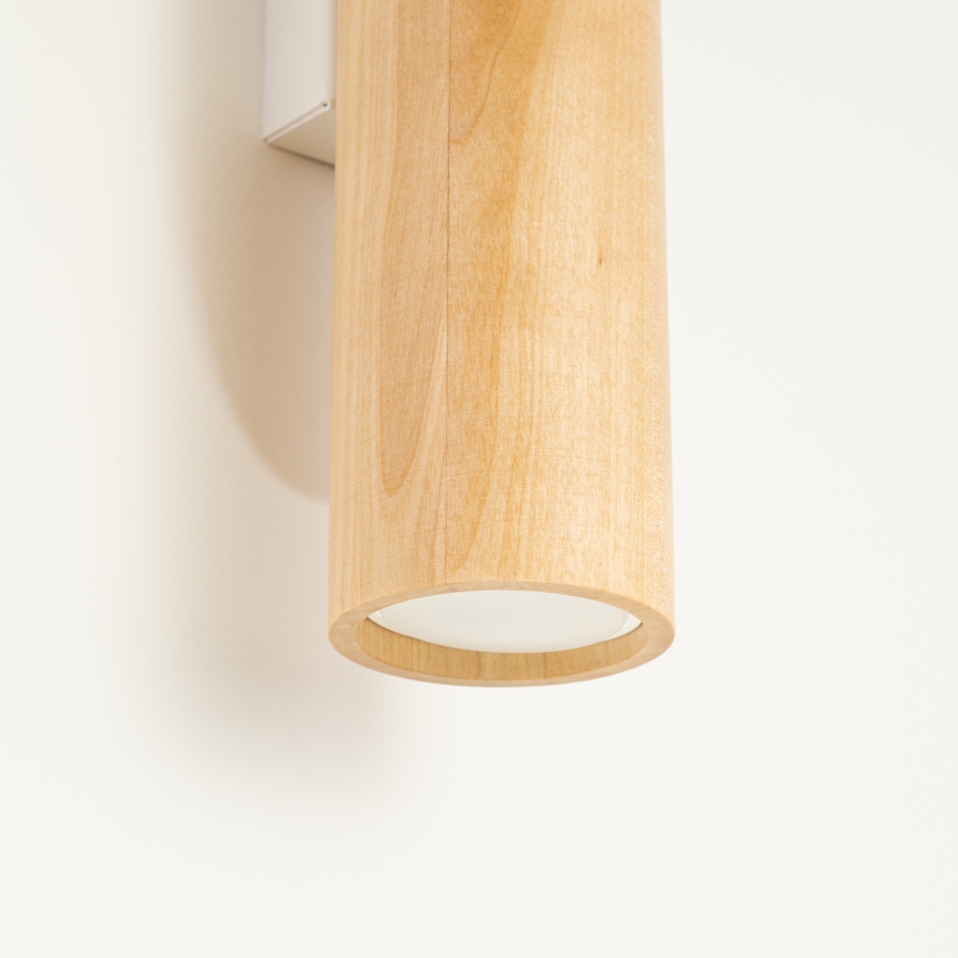 Wandlamp LINO 2xGU10/10W/230V beukenhout