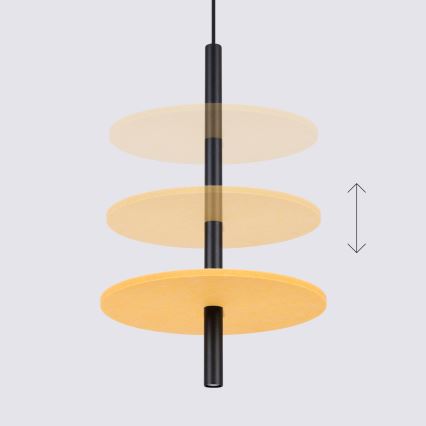 Hanglamp met kabel FELTRO 1xG9/8W/230V zwart/geel
