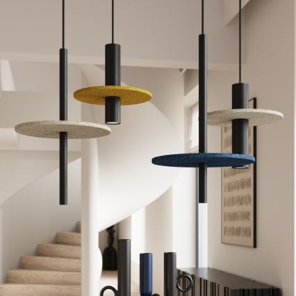 Suspension sur câble FELTRO 1xG9/8W/230V noire/jaune