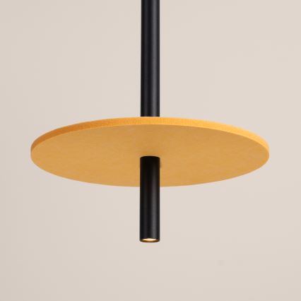 Suspension sur câble FELTRO 1xG9/8W/230V noire/jaune