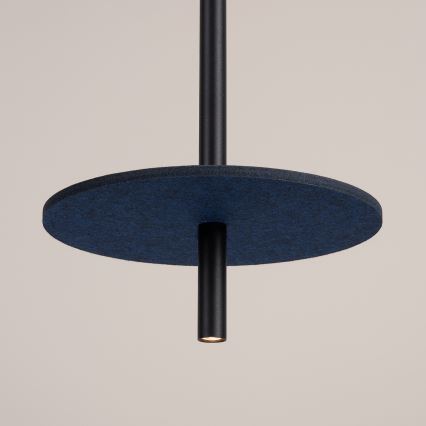 Suspension FELTRO sur câble 1xG9/8W/230V noir/bleu