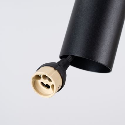 Suspension sur câble PELTA 1xGU10/10W/230V noir/crème
