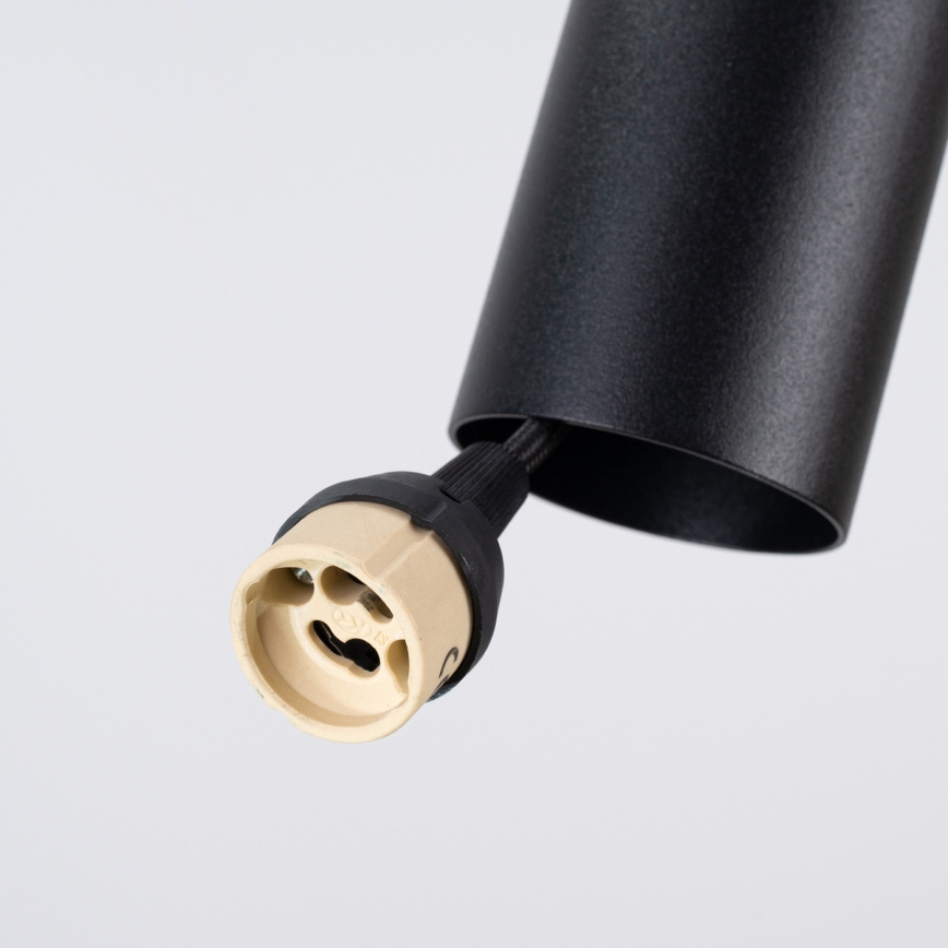 Hanglamp aan kabel PELTA 1xGU10/10W/230V zwart/blauw