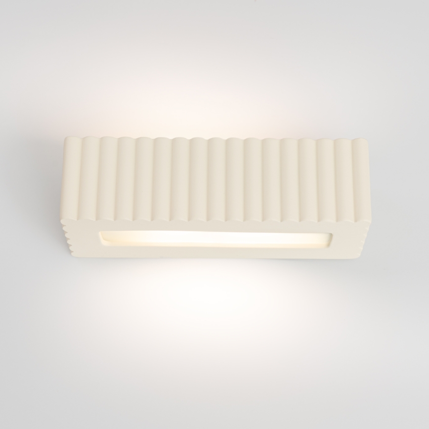 Wandlamp RIGATA 1xE27/15W/230V keramiek/crèmekleurig