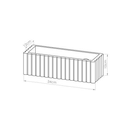 Wandlamp RIGATA 1xE27/15W/230V keramiek/crèmekleurig