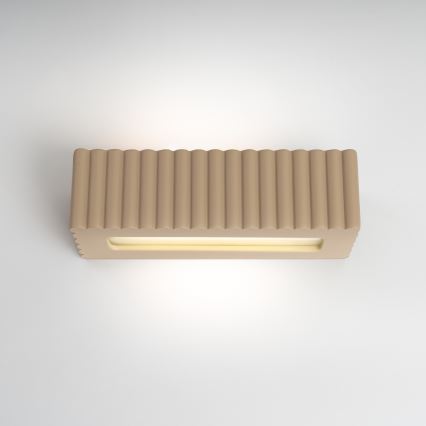 Wandlamp RIGATA 1xE27/15W/230V keramiek/taupe