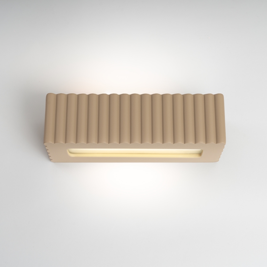 Wandlamp RIGATA 1xE27/15W/230V keramiek/taupe