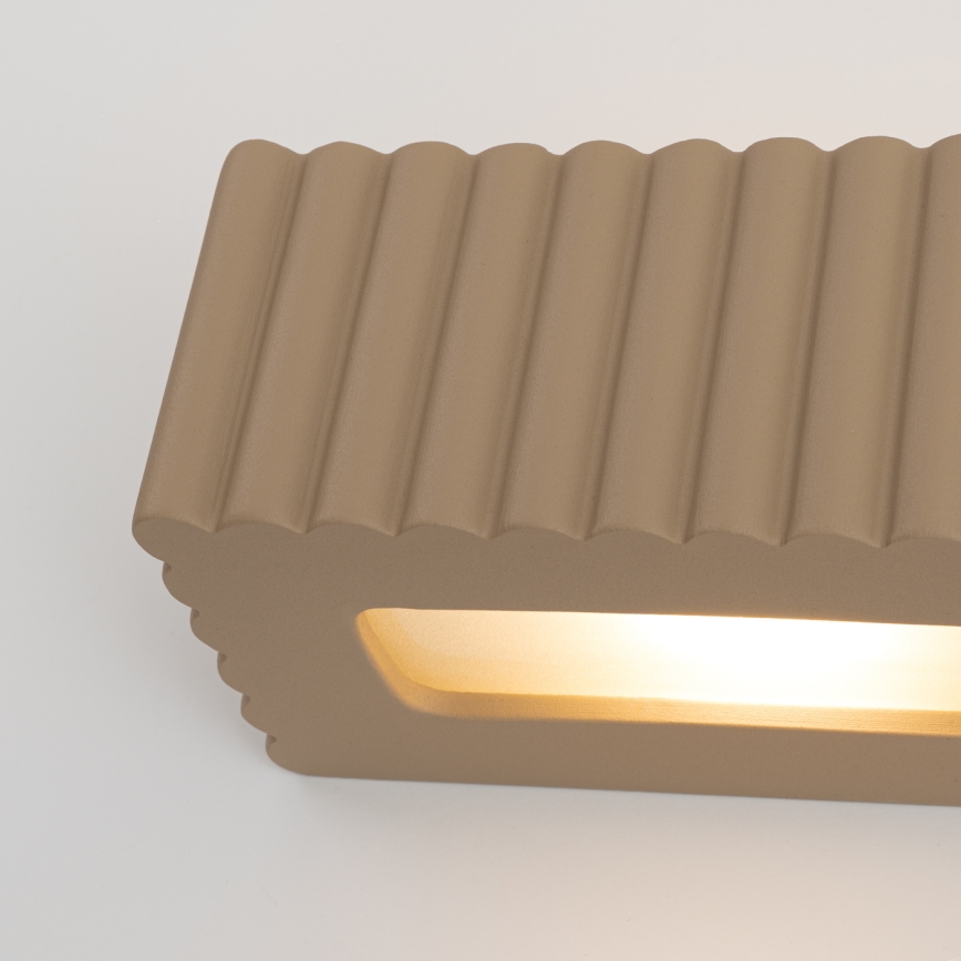 Wandlamp RIGATA 1xE27/15W/230V keramiek/taupe