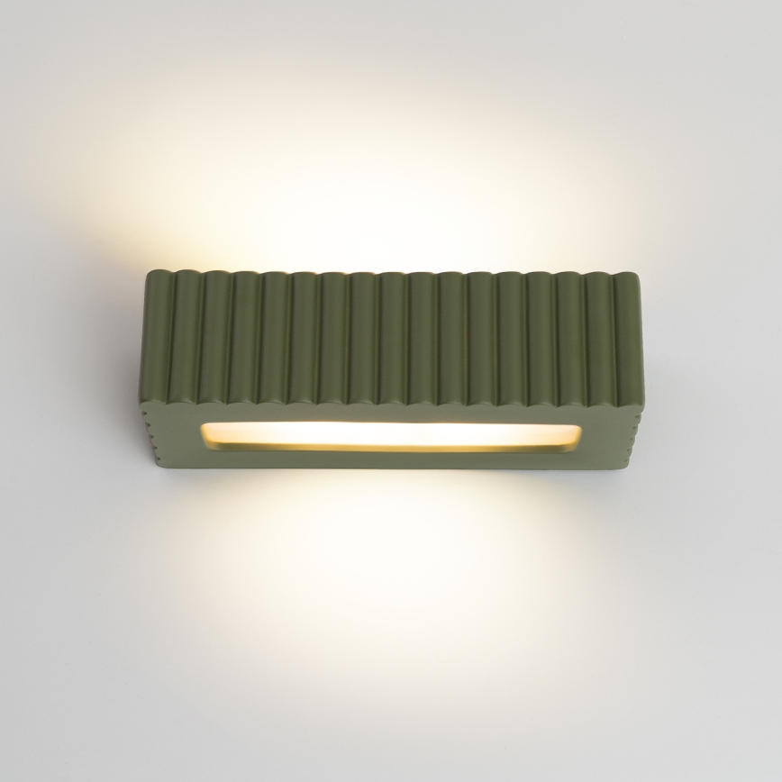 Wandlamp RIGATA 1xE27/15W/230V keramiek/groen