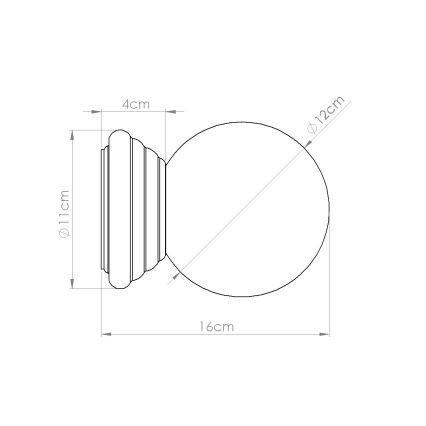 Wandlamp voor badkamer ZORI 1xG9/8W/230V IP44 geel