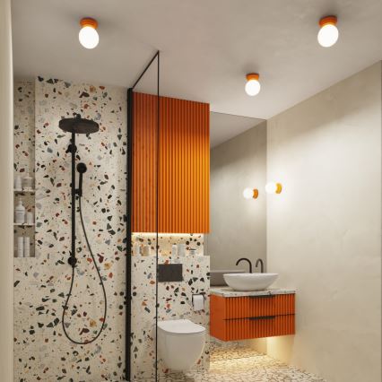Applique murale pour salle de bains ZORI 1xG9/8W/230V IP44 orange