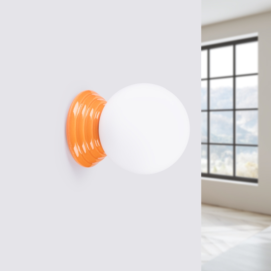 Applique murale pour salle de bains ZORI 1xG9/8W/230V IP44 orange