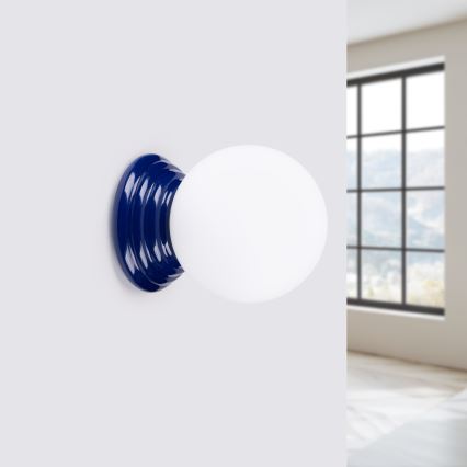Applique murale de salle de bains ZORI 1xG9/8W/230V IP44 bleue