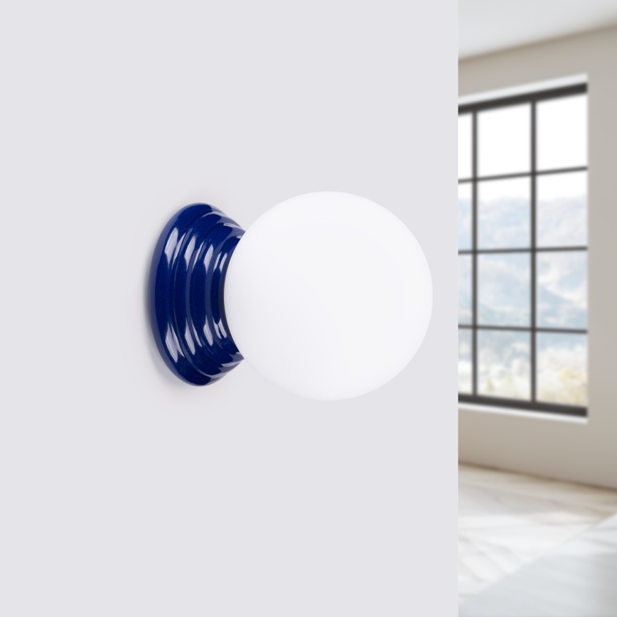 Applique murale de salle de bains ZORI 1xG9/8W/230V IP44 bleue