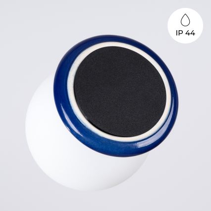 Plafondlamp voor badkamer ZORI 1xG9/8W/230V Ø 12 cm IP44 blauw