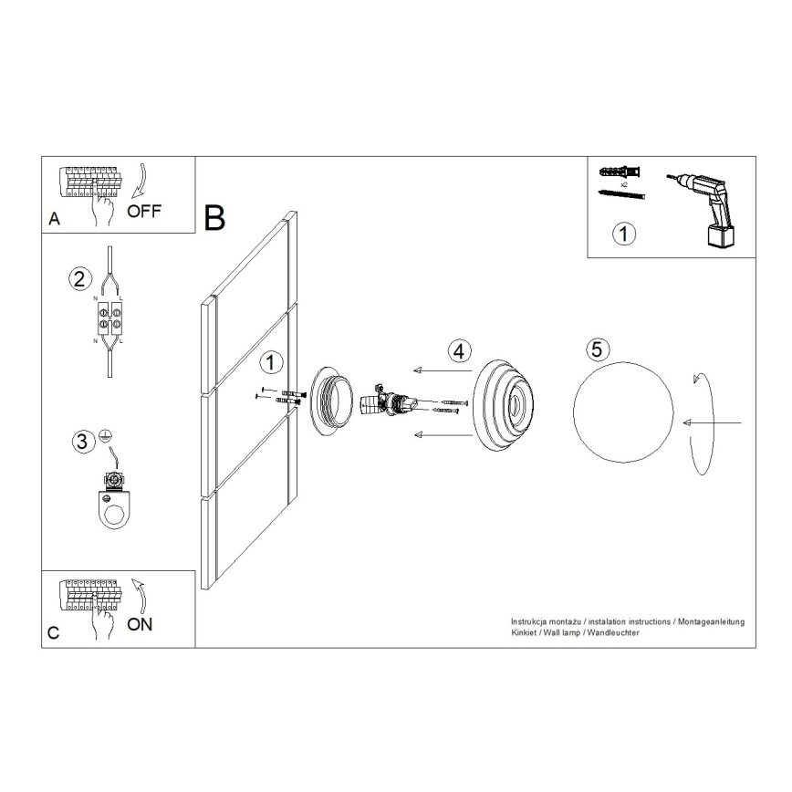 Badkamerwandlamp ZORI 1xG9/8W/230V IP44 wit