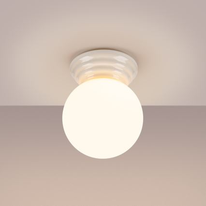 Plafonnier de salle de bains ZORI 1xG9/8W/230V Ø 12 cm IP44 blanc