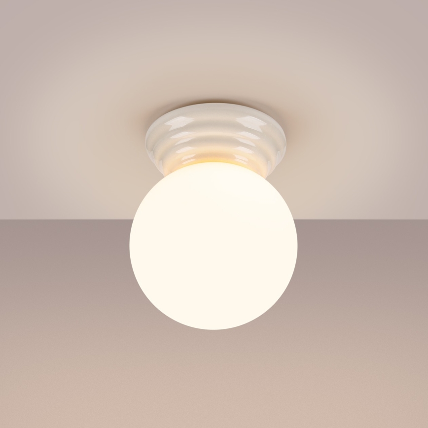 Plafonnier de salle de bains ZORI 1xG9/8W/230V Ø 12 cm IP44 blanc