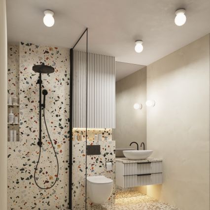 Plafonnier de salle de bains ZORI 1xG9/8W/230V Ø 12 cm IP44 blanc