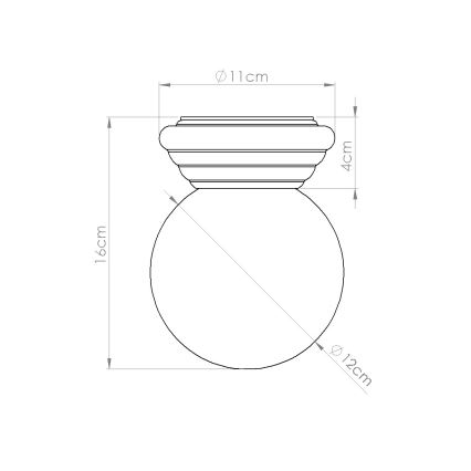 Plafonnier de salle de bains ZORI 1xG9/8W/230V Ø 12 cm IP44 blanc