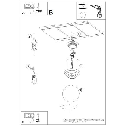 Plafondlamp ZORI voor de badkamer — 1x G9, 8 W, 230 V, Ø 12 cm, IP44, wit