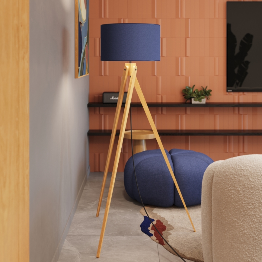 Lampadaire NATT 1xE27/15W/230V bleu