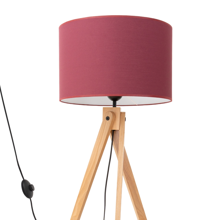 Vloerlamp NATT 1xE27/15W/230V rood