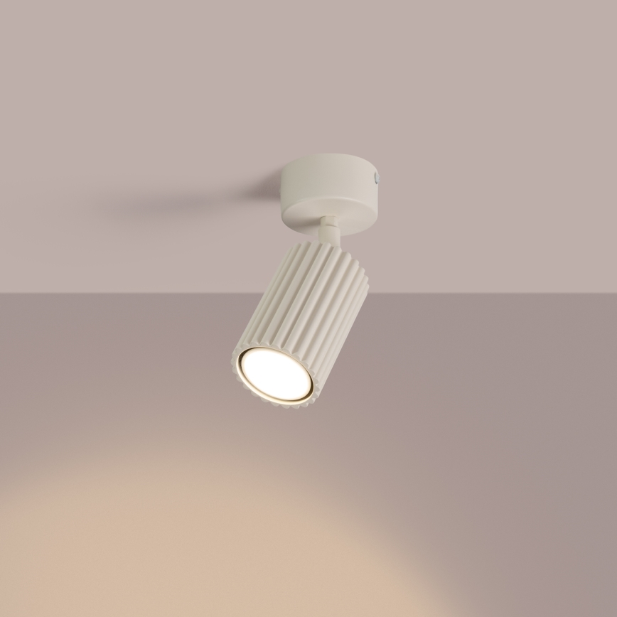 Spotlamp KARBON 1xGU10/10W/230V crème