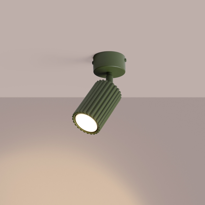 Opbouwspot KARBON 1xGU10/10W/230V groen