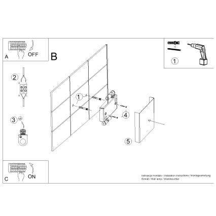 Applique murale VANTA 2xG9/8W/230V crème