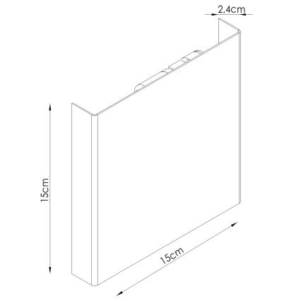 Wandlamp VANTA 2xG9/8W/230V crème
