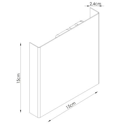 Applique murale VANTA 2xG9/8W/230V verte