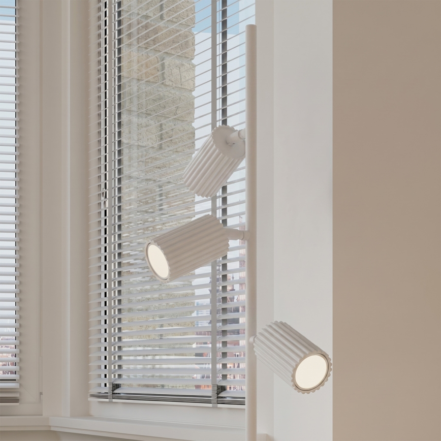 Witte vloerlamp KARBON 3xGU10/10W/230V