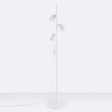 Witte vloerlamp KARBON 3xGU10/10W/230V